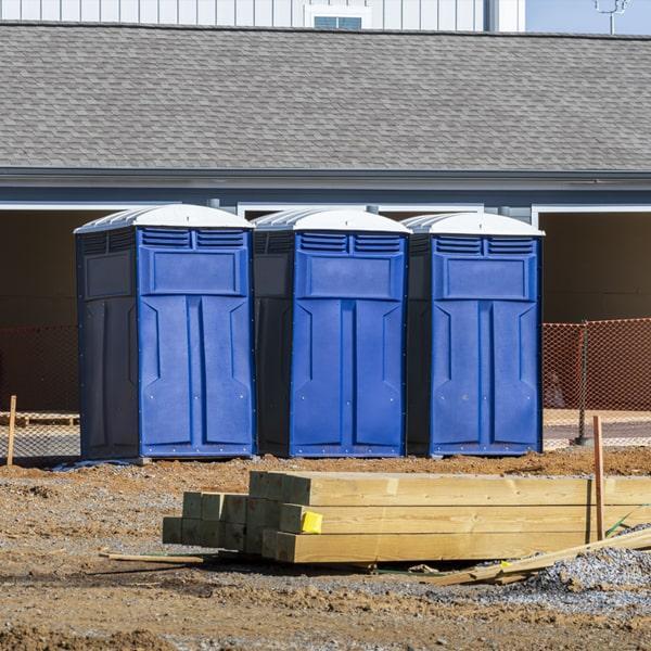 Heavy-duty construction site porta potty in Missoula, Montana